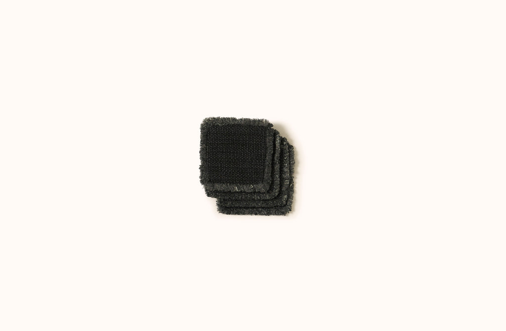 LIBECO FADED BLACK JASPER COASTER
