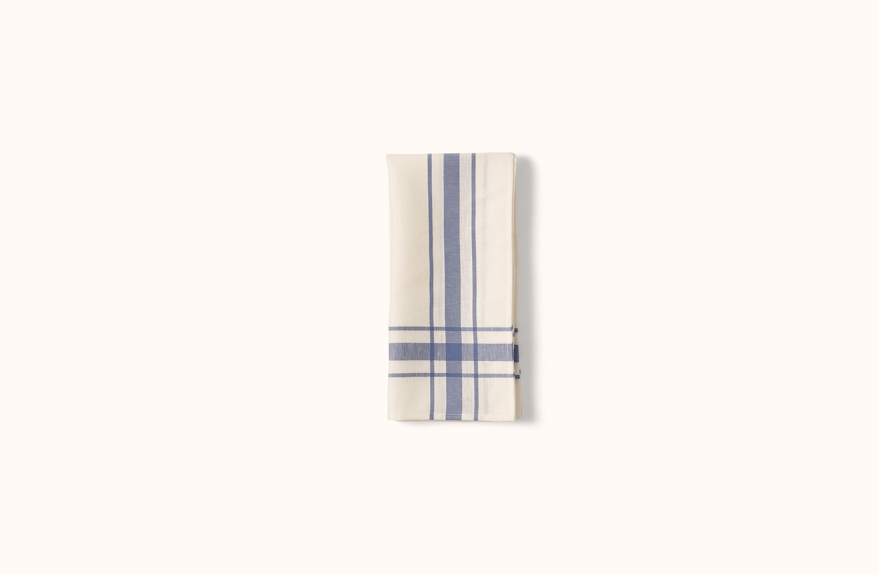 LIBECO BLUE CAMARET TEA TOWEL