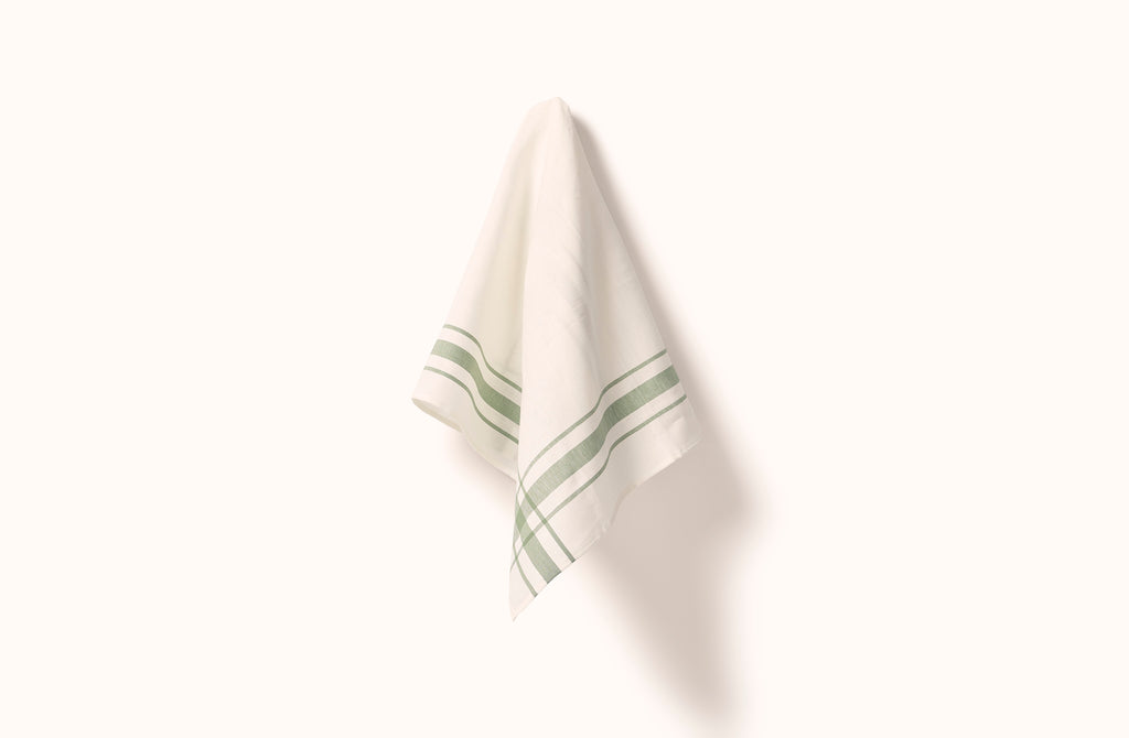 LIBECO GREEN CAMARET KITCHEN TOWEL