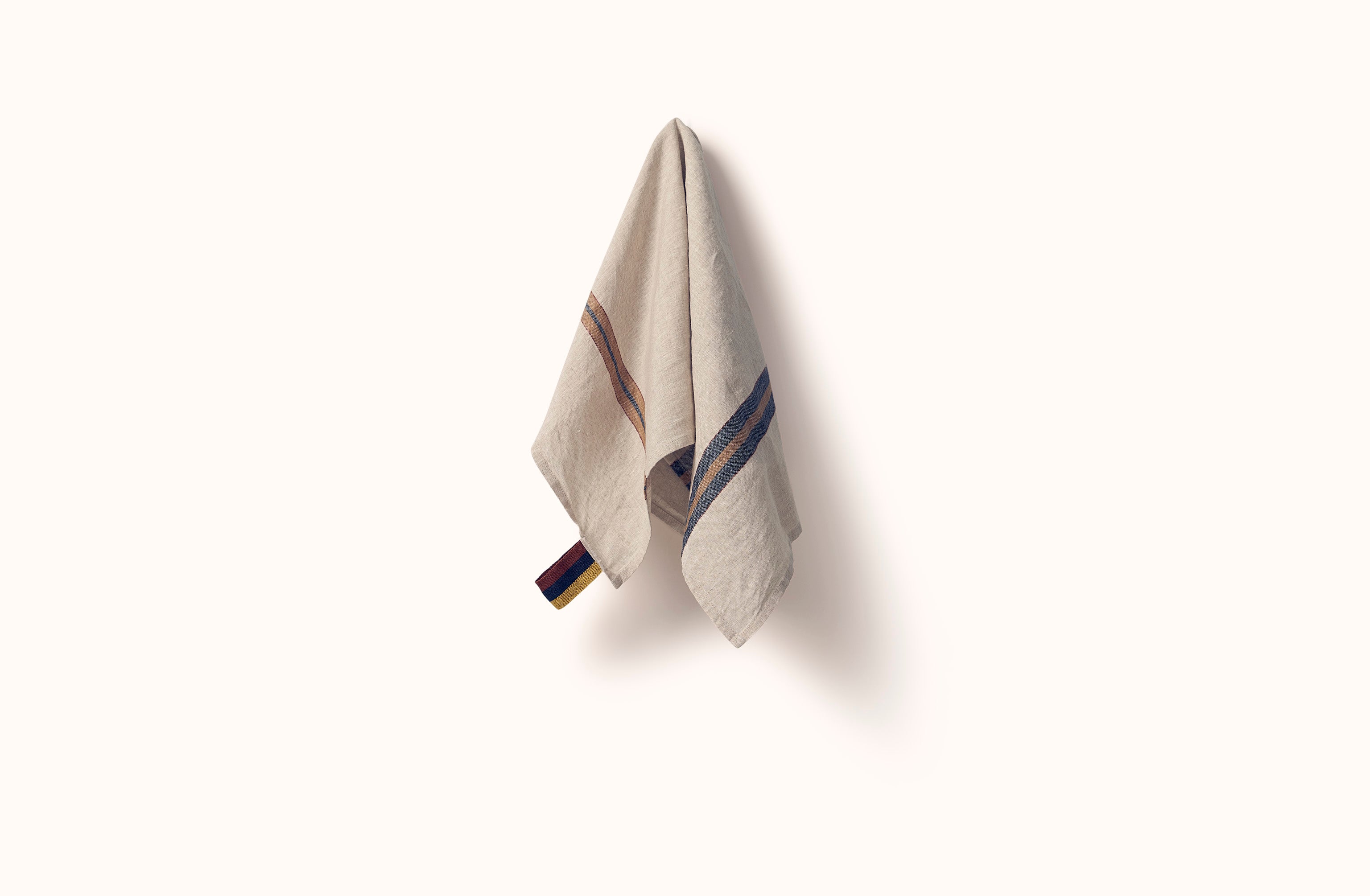LIBECO OATMEAL NAIROBI STRIPE DOCK TEA TOWEL