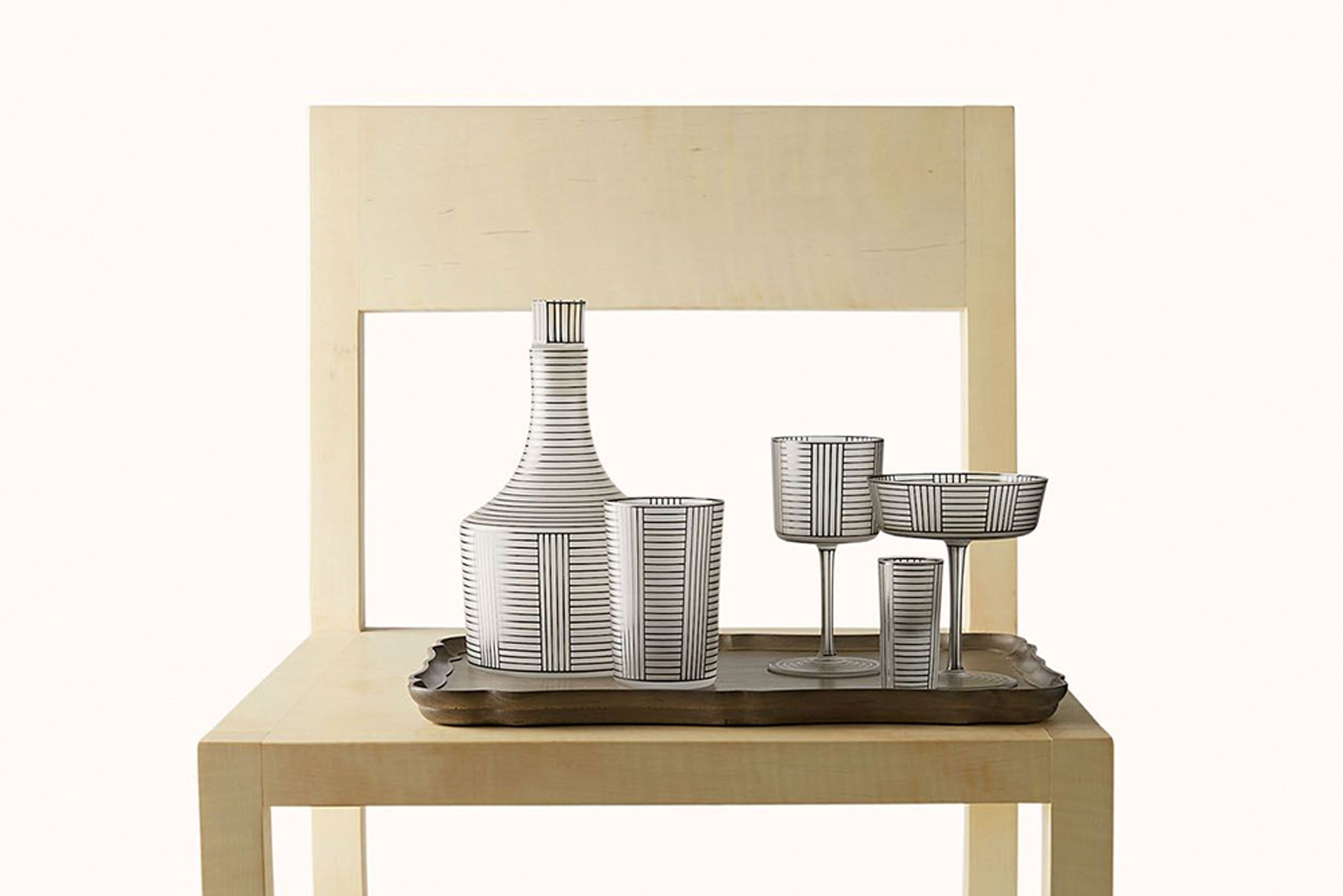 LOBMEYR HOFFMAN BRONZIT LINEAR STRIPE COLLECTION