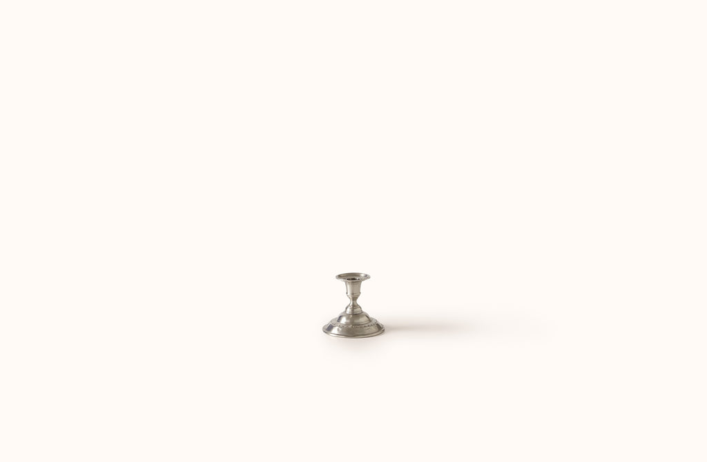MATCH PEWTER SCALLOPED MOTIF CANDLESTICK