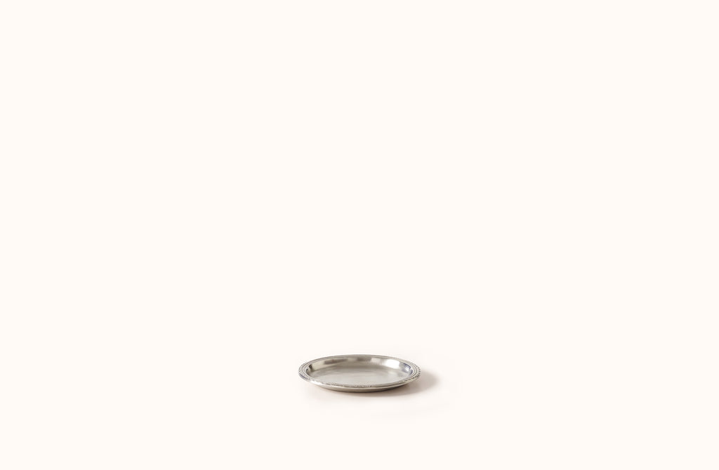 MATCH PEWTER SCALLOP RIMMED BOTTLE COASTER