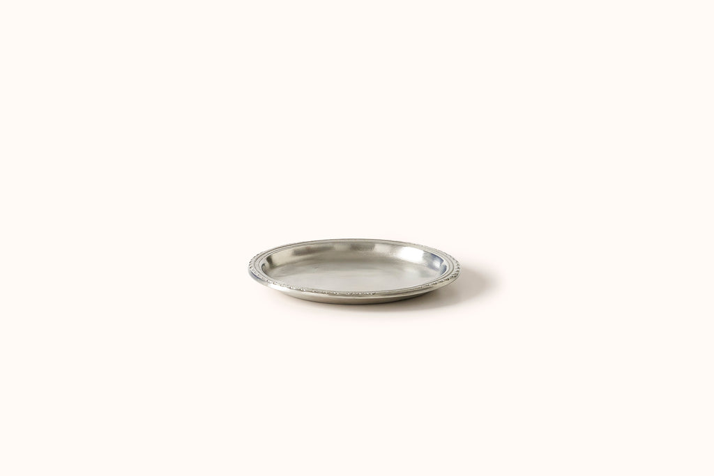 MATCH PEWTER SCALLOP RIMMED BOTTLE COASTER
