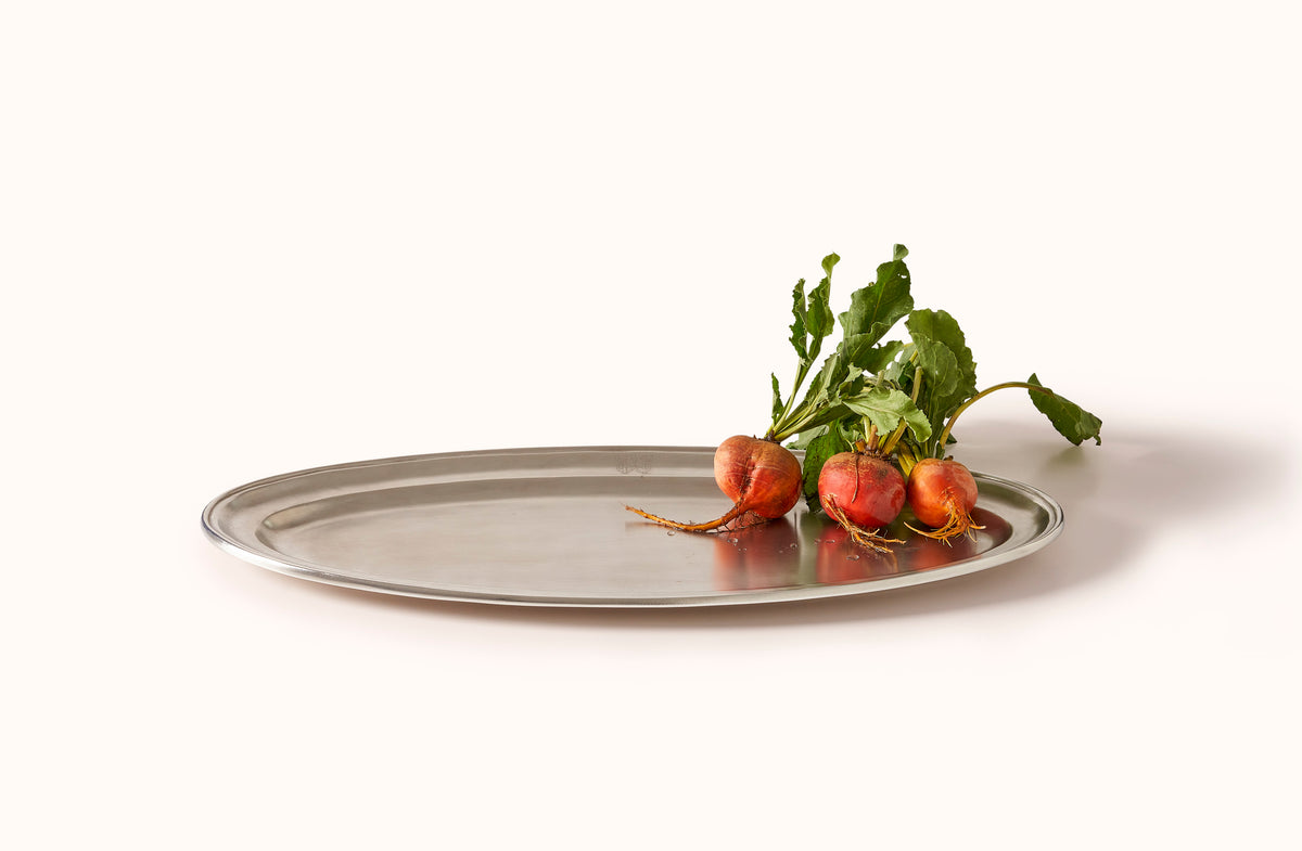 MATCH PEWTER OVAL FISH PLATTER