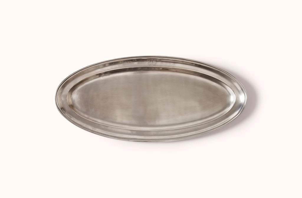 MATCH PEWTER OVAL FISH PLATTER
