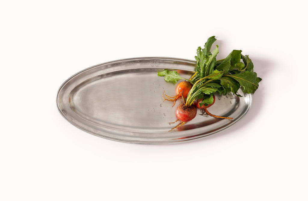 MATCH PEWTER OVAL FISH PLATTER