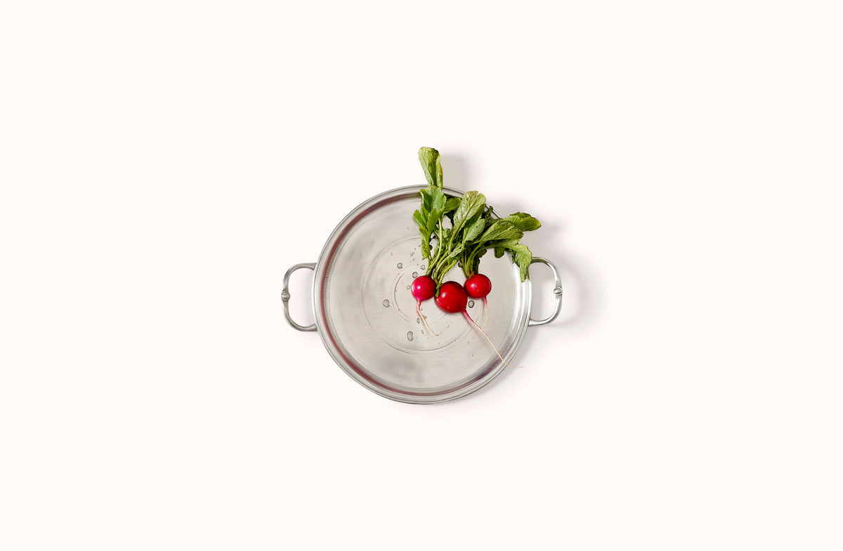 MATCH PEWTER SMALL ROUND TRAY