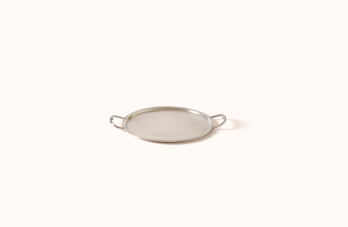 MATCH PEWTER SMALL ROUND TRAY