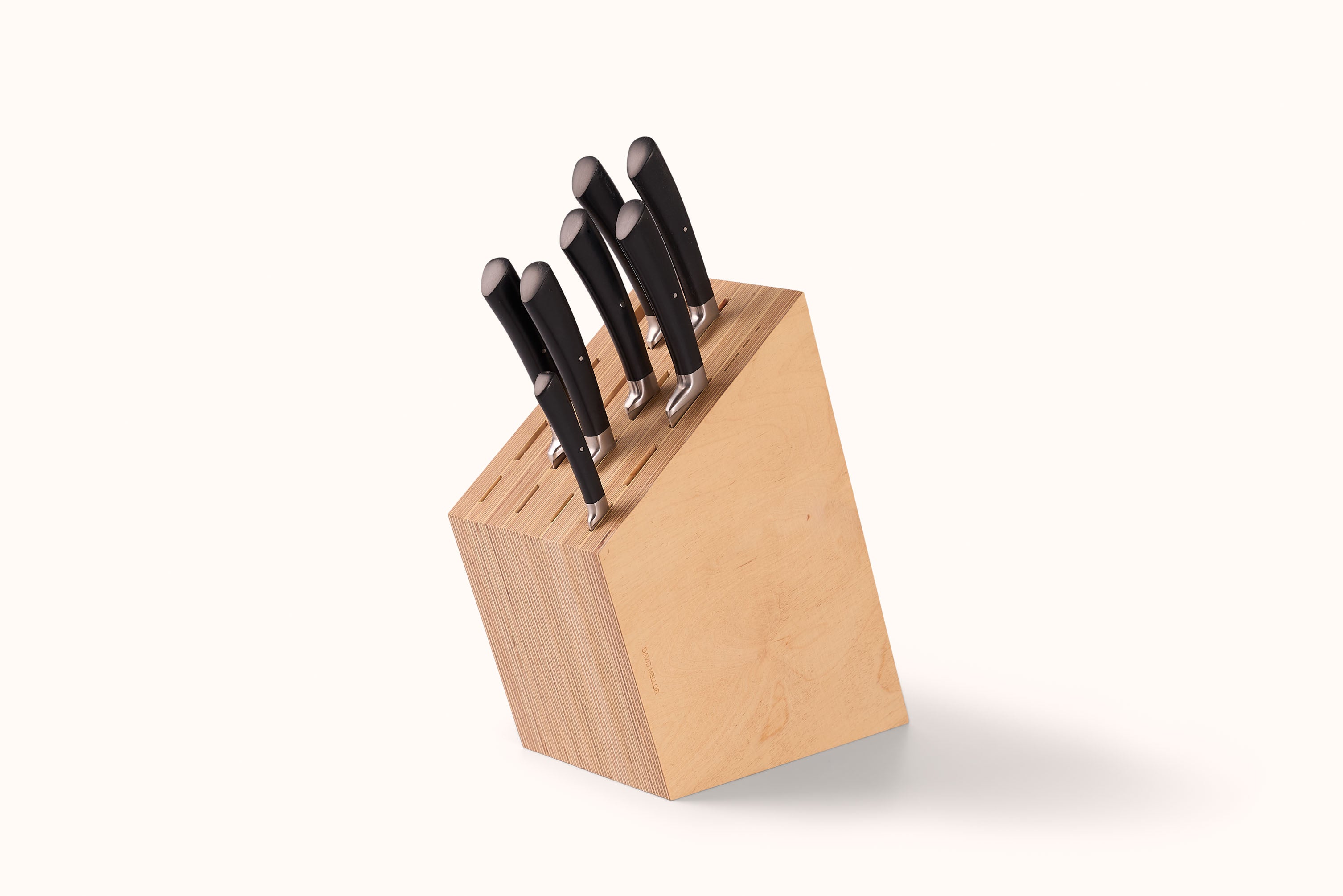 DAVID MELLOR BIRCH PLYWOOD LARGE KNIFE BLOCK