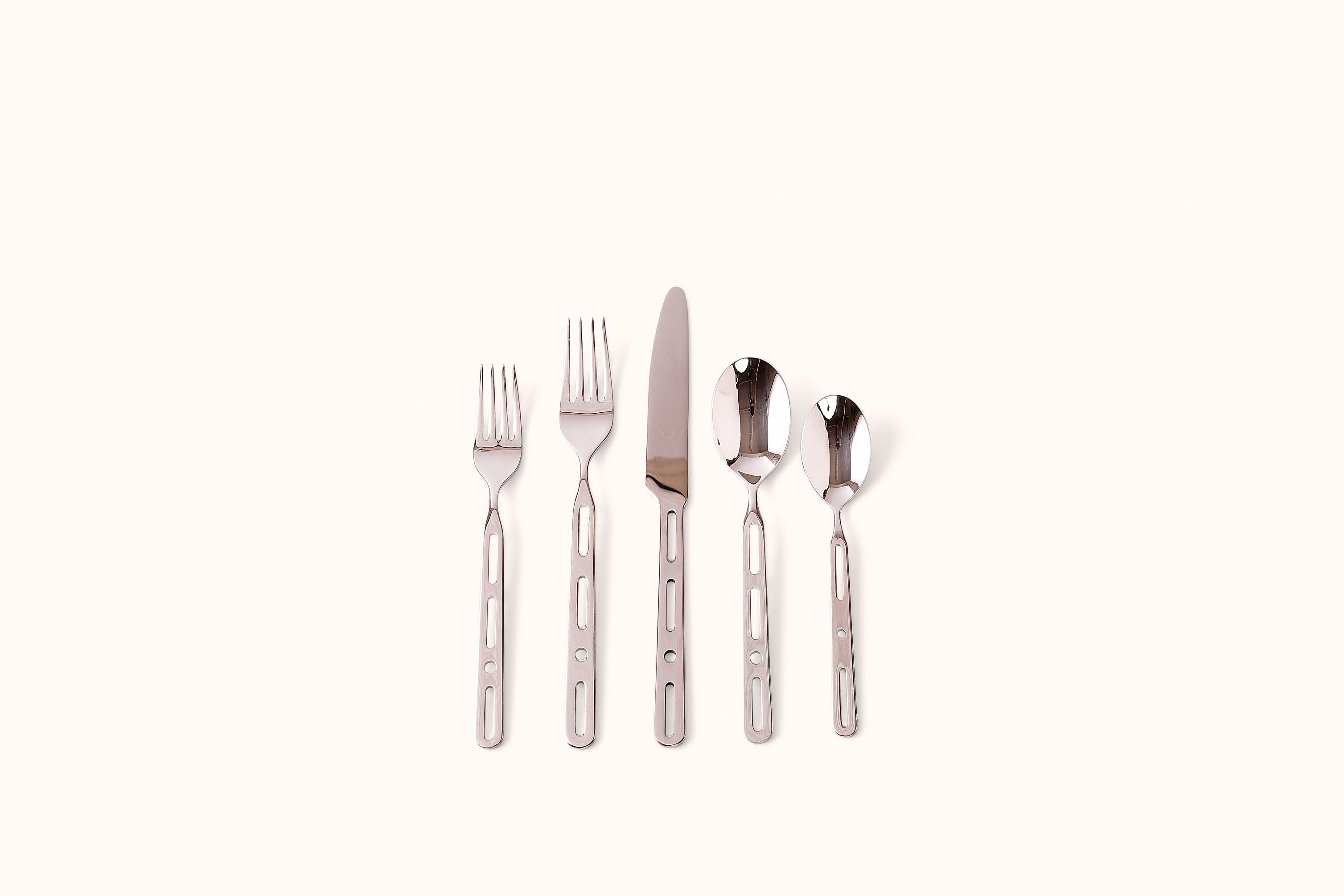 MEPRA POLISHED STAINLESS STEEL OFFICINA FLATWARE SET