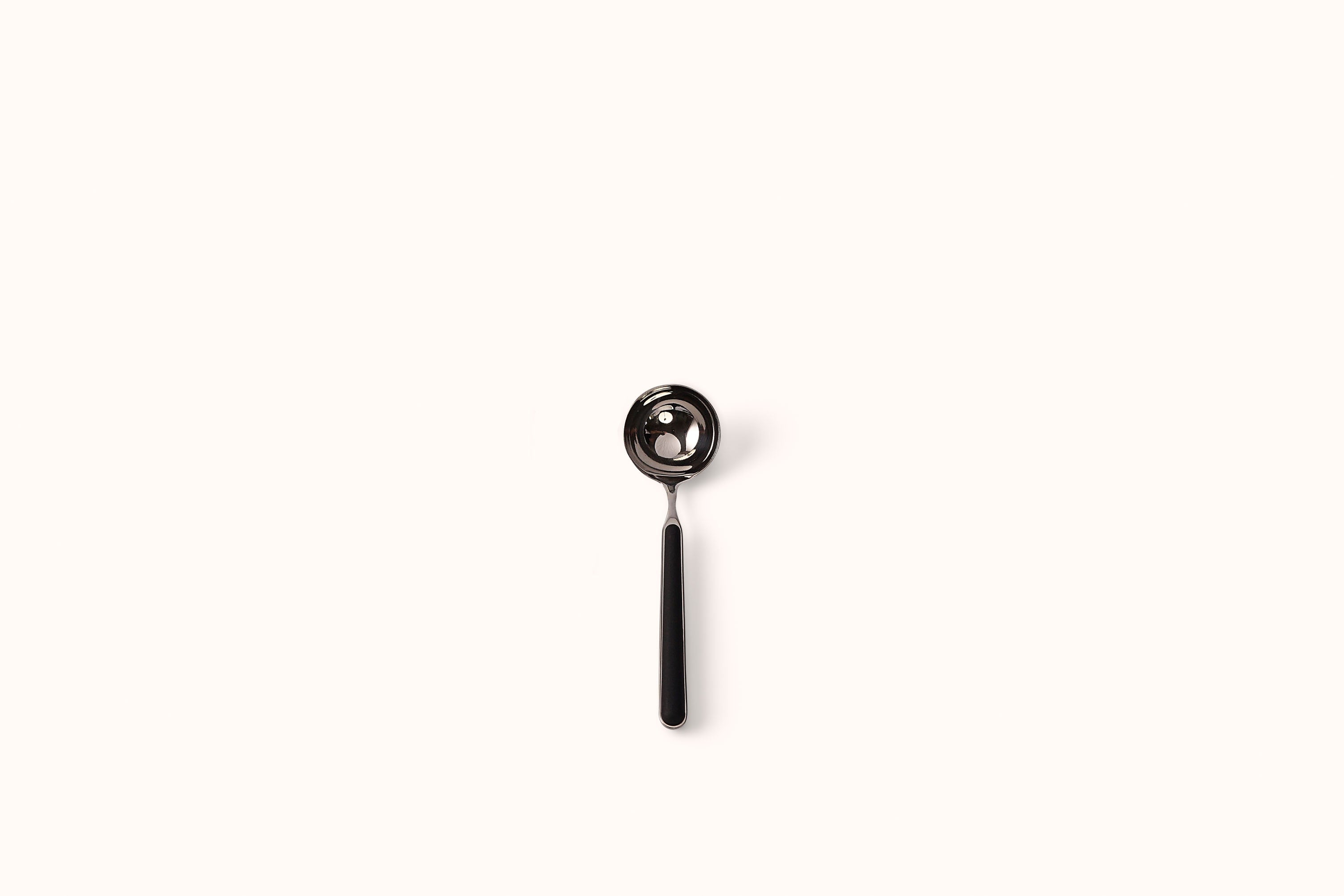 MEPRA BLACK ON POLISHED STAINLESS STEEL FANTASIA LADLE