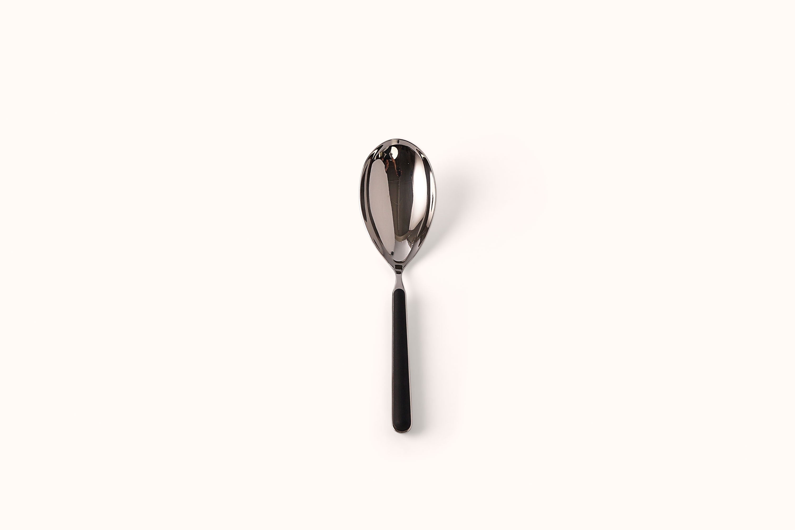 MEPRA BLACK ON POLISHED STAINLESS STEEL FANTASIA RISOTTO SPOON