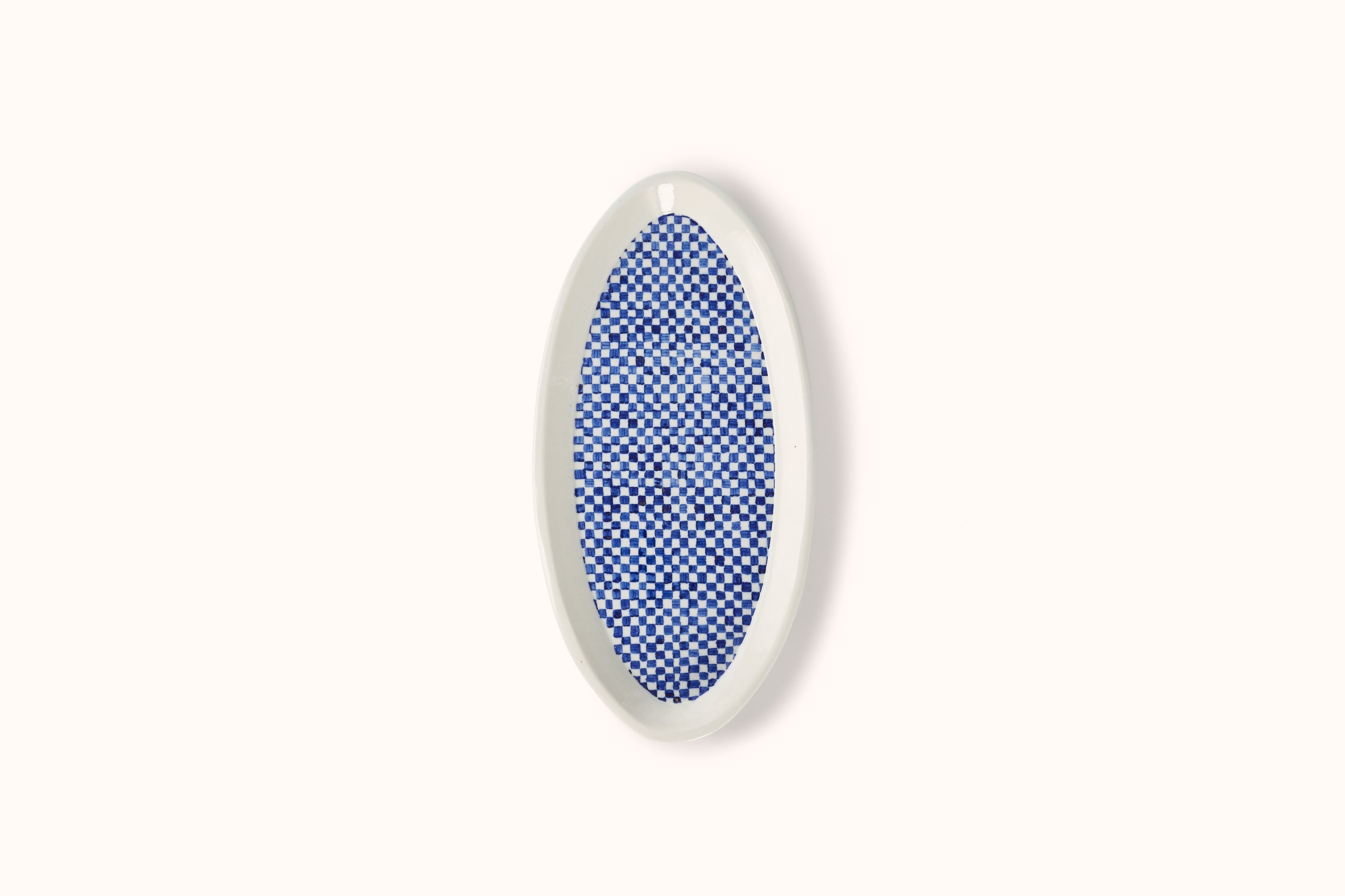 MG BY HAND OVAL PLATTER - CHECK