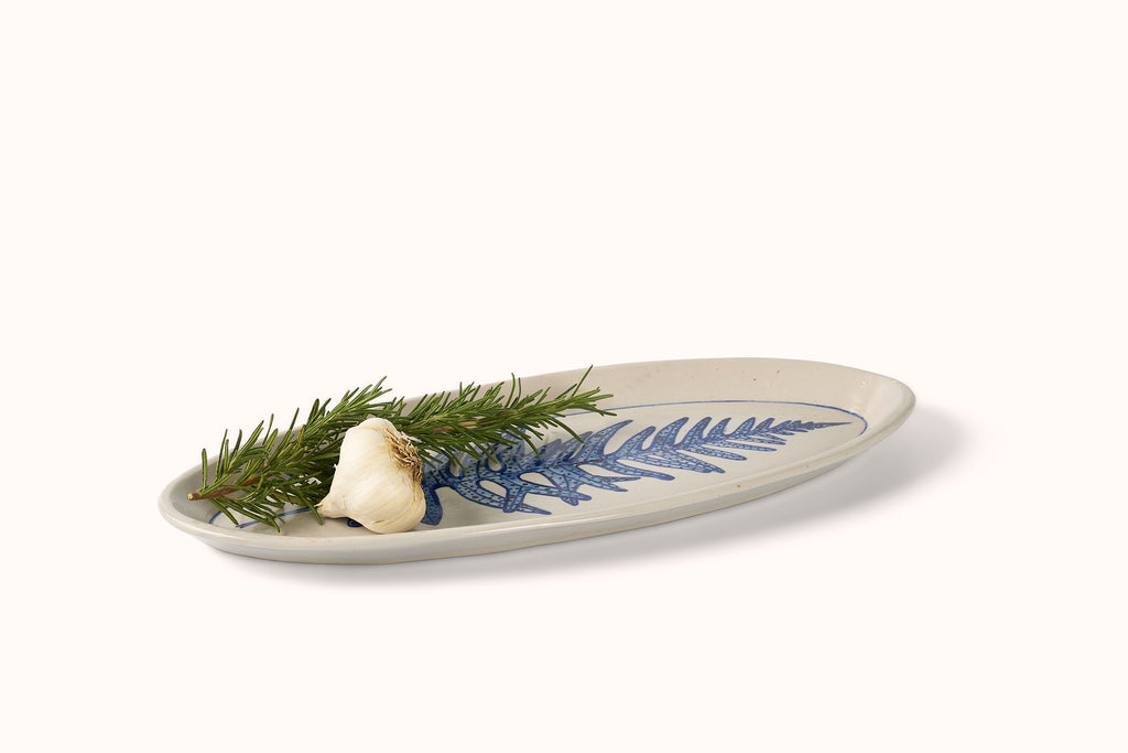 MG BY HAND OVAL PLATTER - FERN