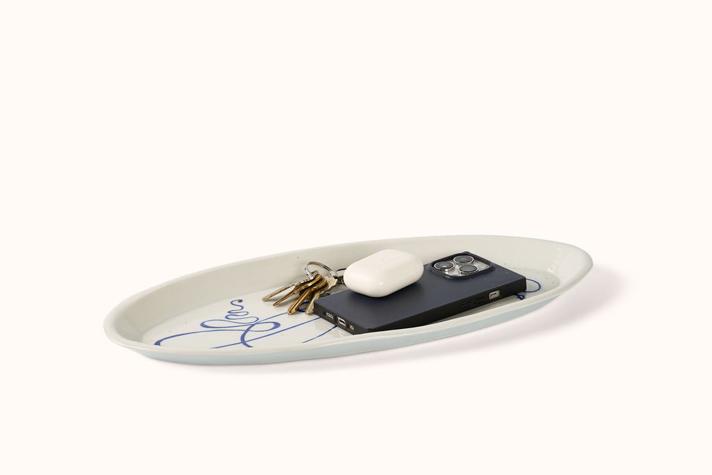MG BY HAND OVAL PLATTER - CALLIGRAPHY