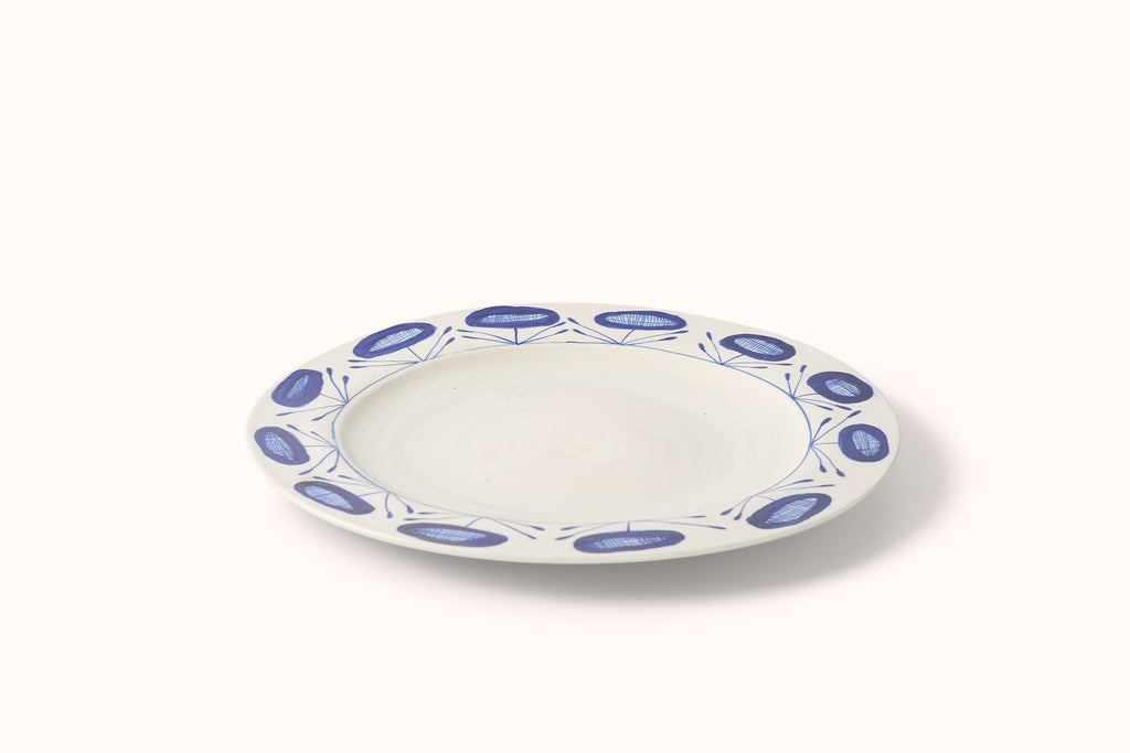 MG BY HAND ROUND PLATTER - POPPY