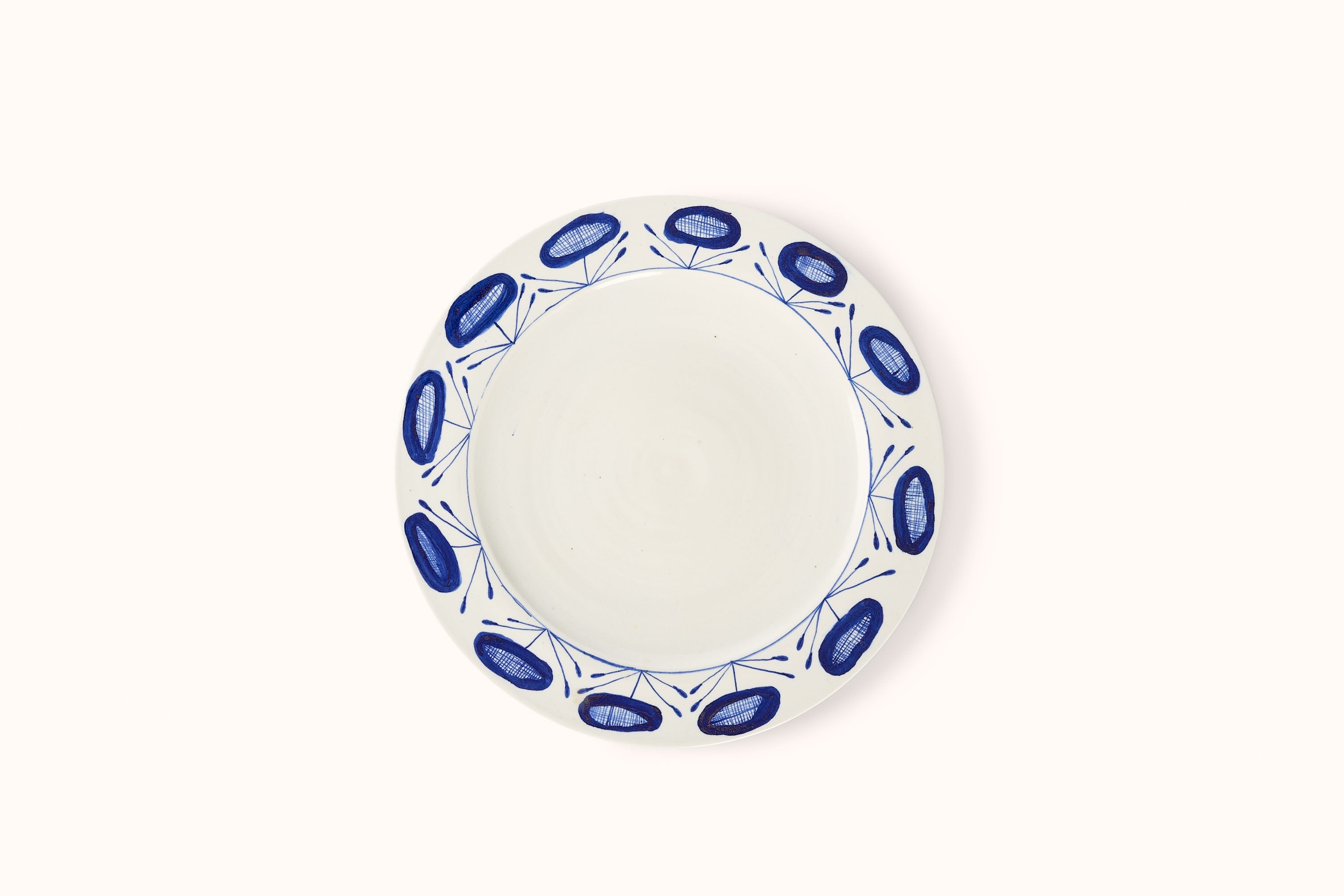 MG BY HAND ROUND PLATTER - POPPY