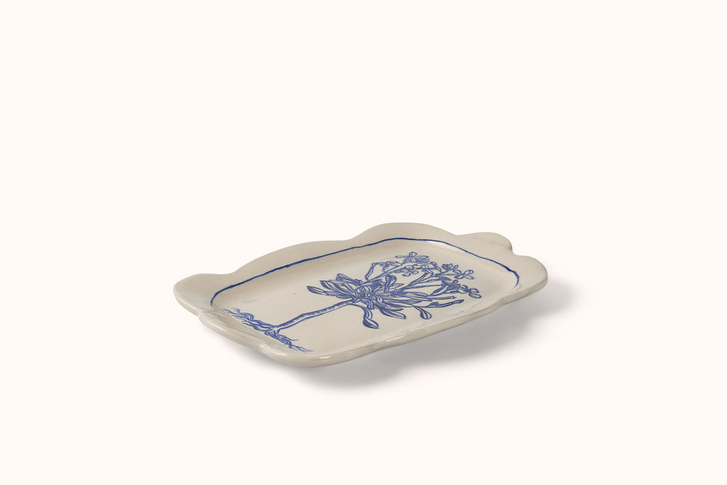 MG BY HAND SCALLOP PLATTER - PHLOX