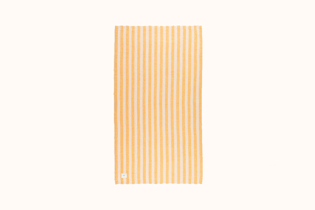 NIMU ROMA YELLOW/WHITE PORTO ERCOLE BEACH TOWEL