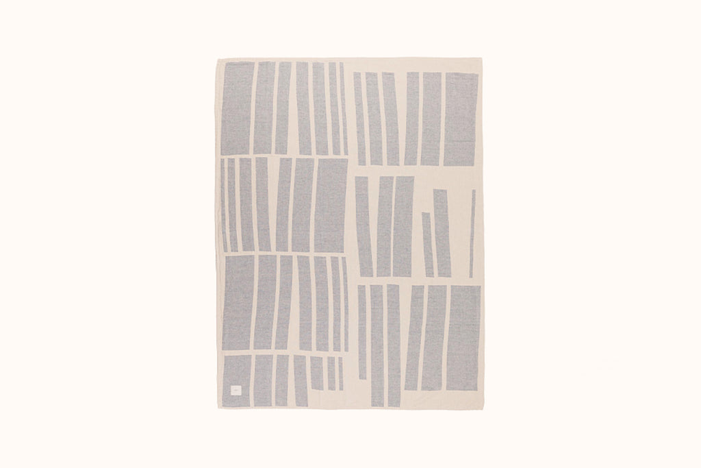 NIMU ROMA BLUE/OFF WHITE ISCHIA BEACH TOWEL