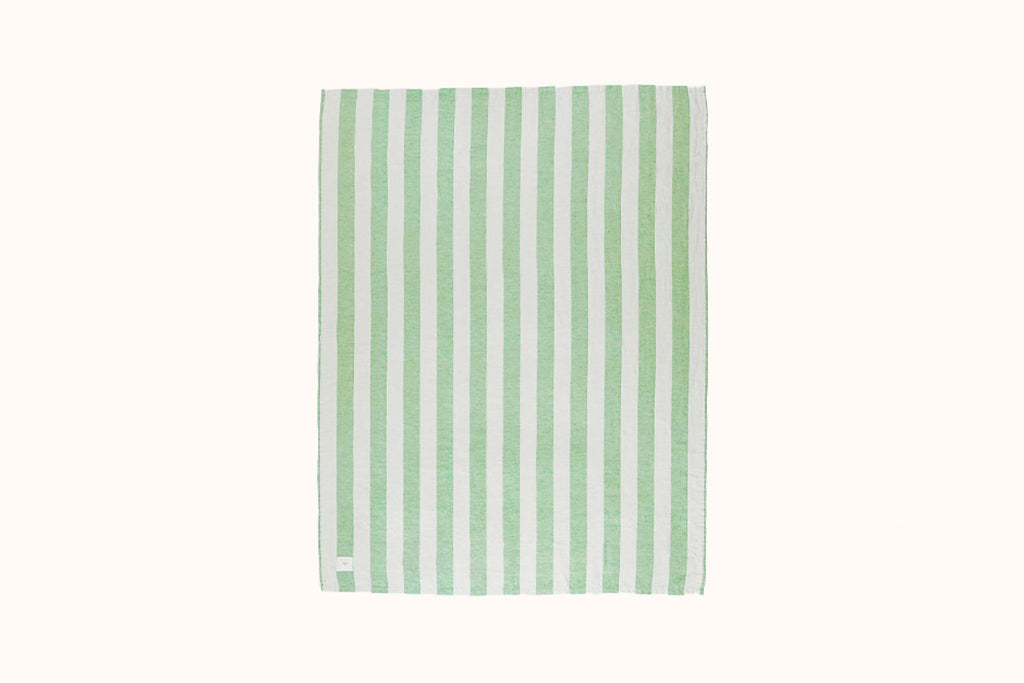NIMU ROMA APPLE GREEN/WHITE PANTELLERIA BEACH TOWEL
