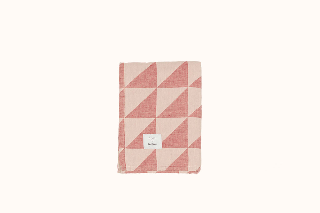 NIMU ROMA RED/OFF WHITE PUGLIA BEACH TOWEL