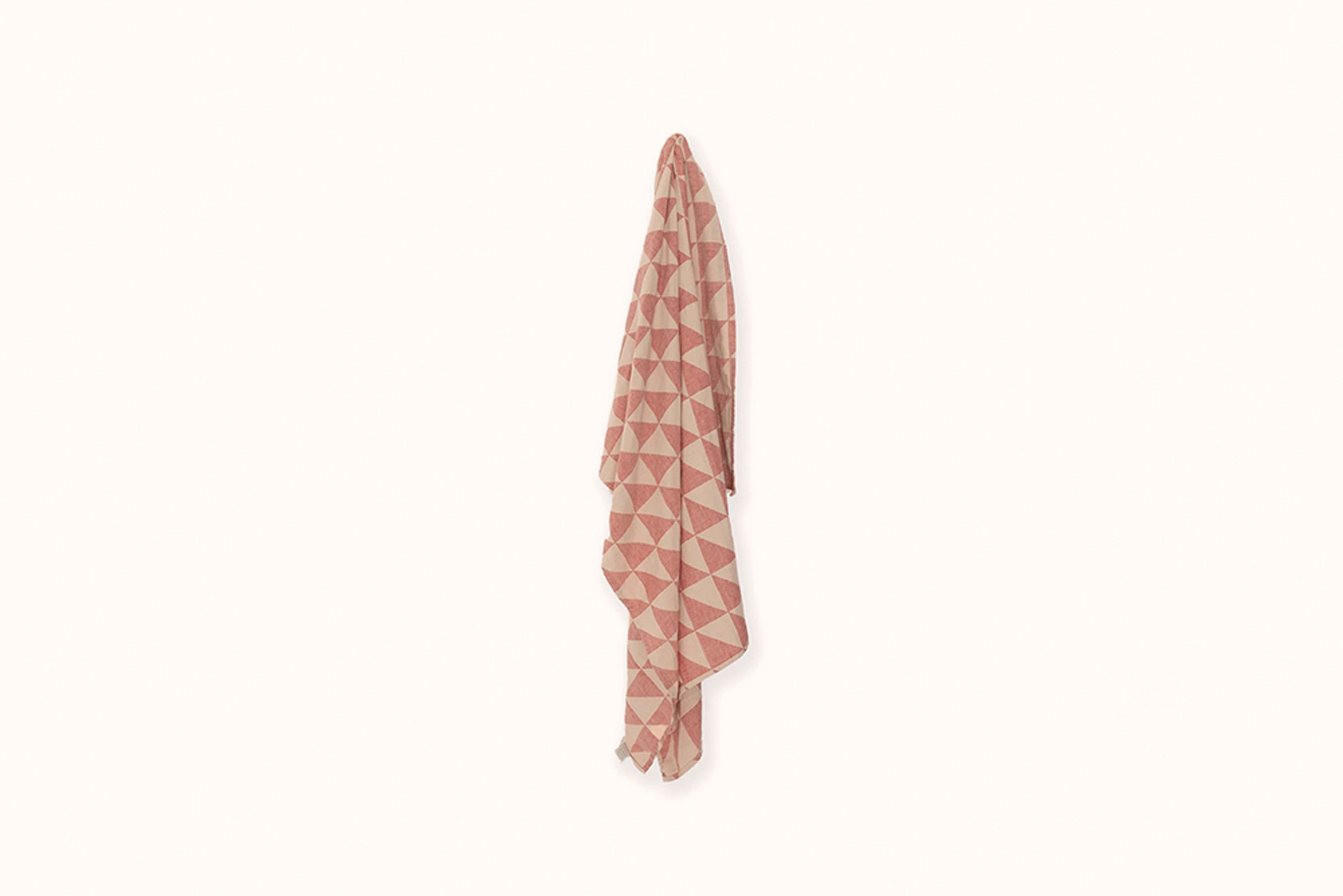 NIMU ROMA RED/OFF WHITE PUGLIA BEACH TOWEL