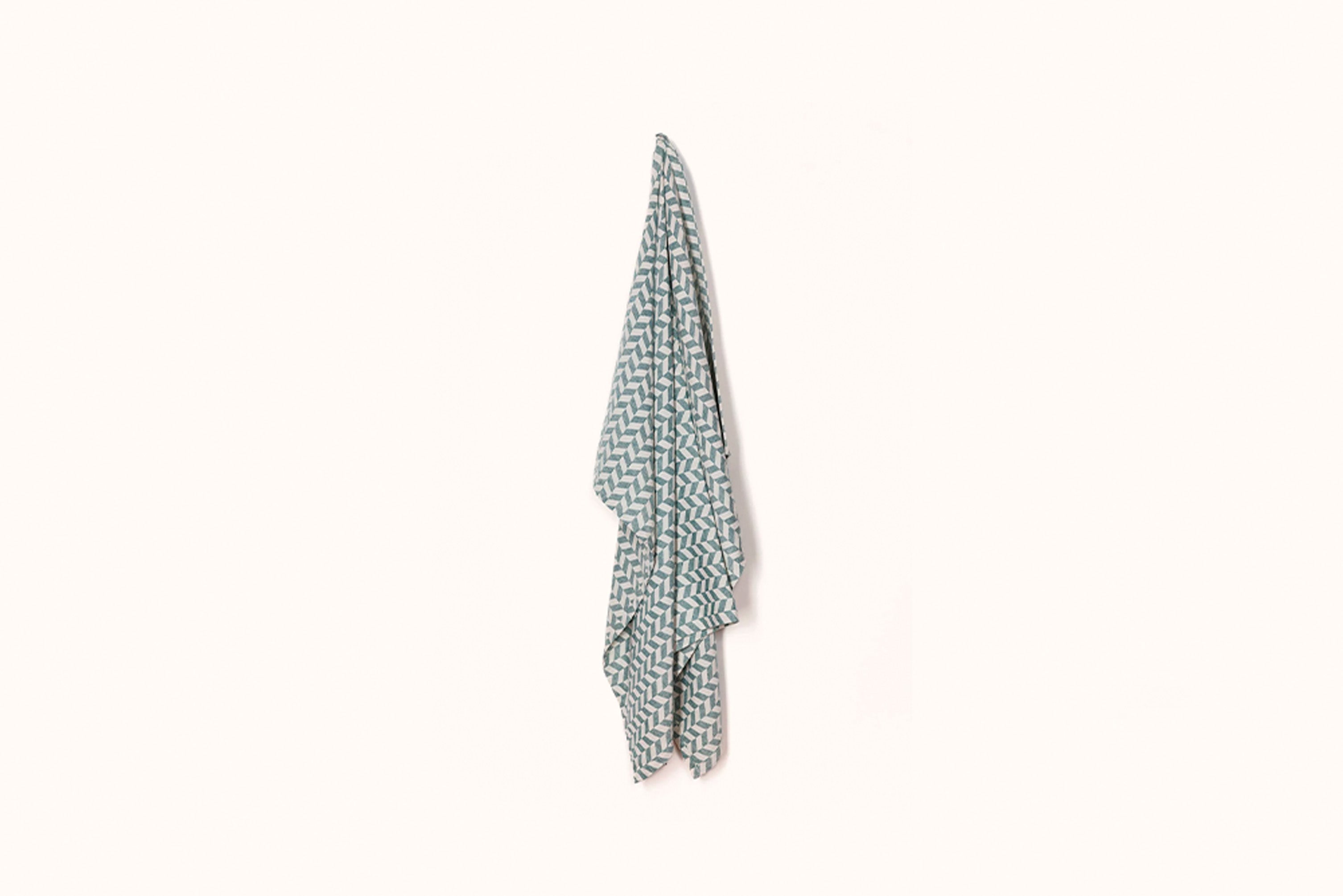 NIMU ROMA GREEN/OFF WHITE TORCELLO BEACH TOWEL