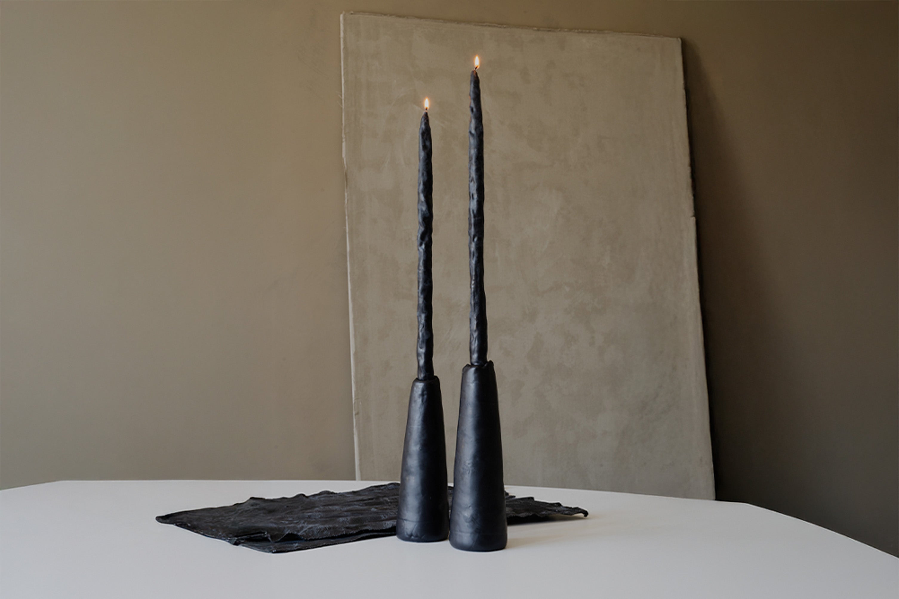 OBERFLACHT TRUMPET HIGH + TWIG CANDLE - BLACK