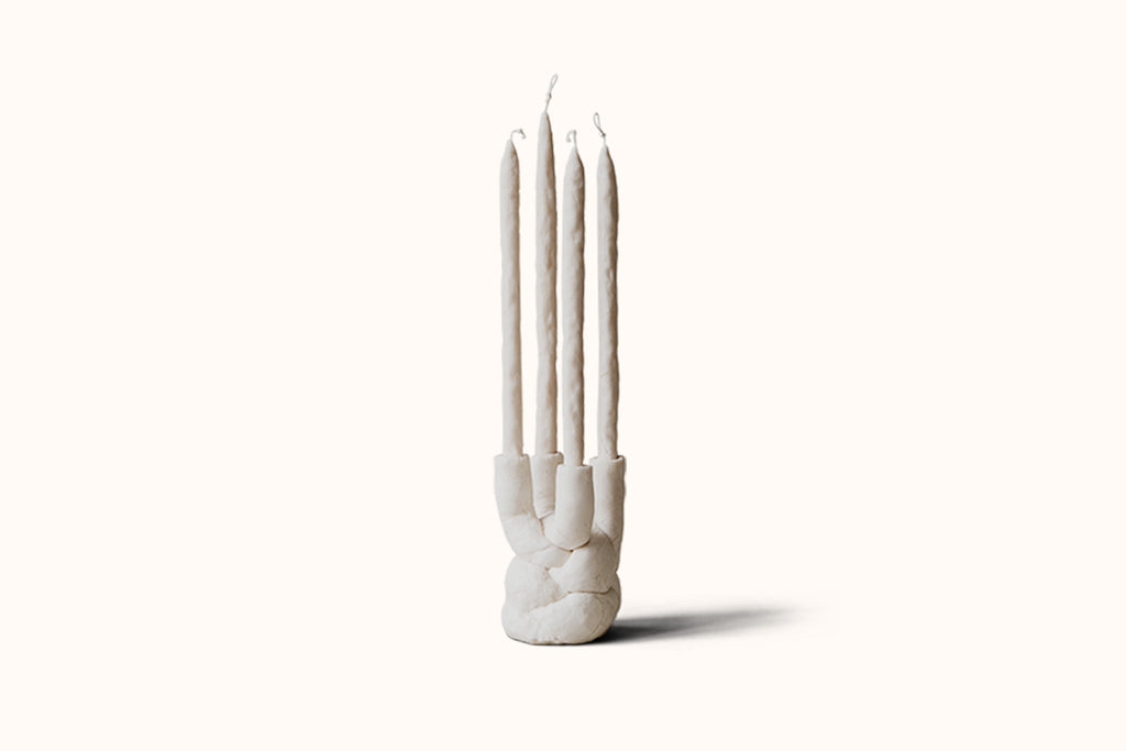 OBERFLACHT BRAID NO. 3 CANDELABRA - PARCHMENT
