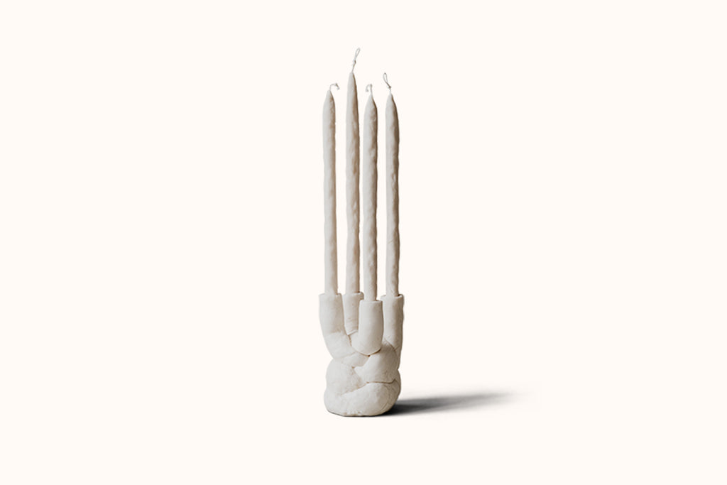 OBERFLACHT BRAID NO. 3 CANDELABRA - PARCHMENT