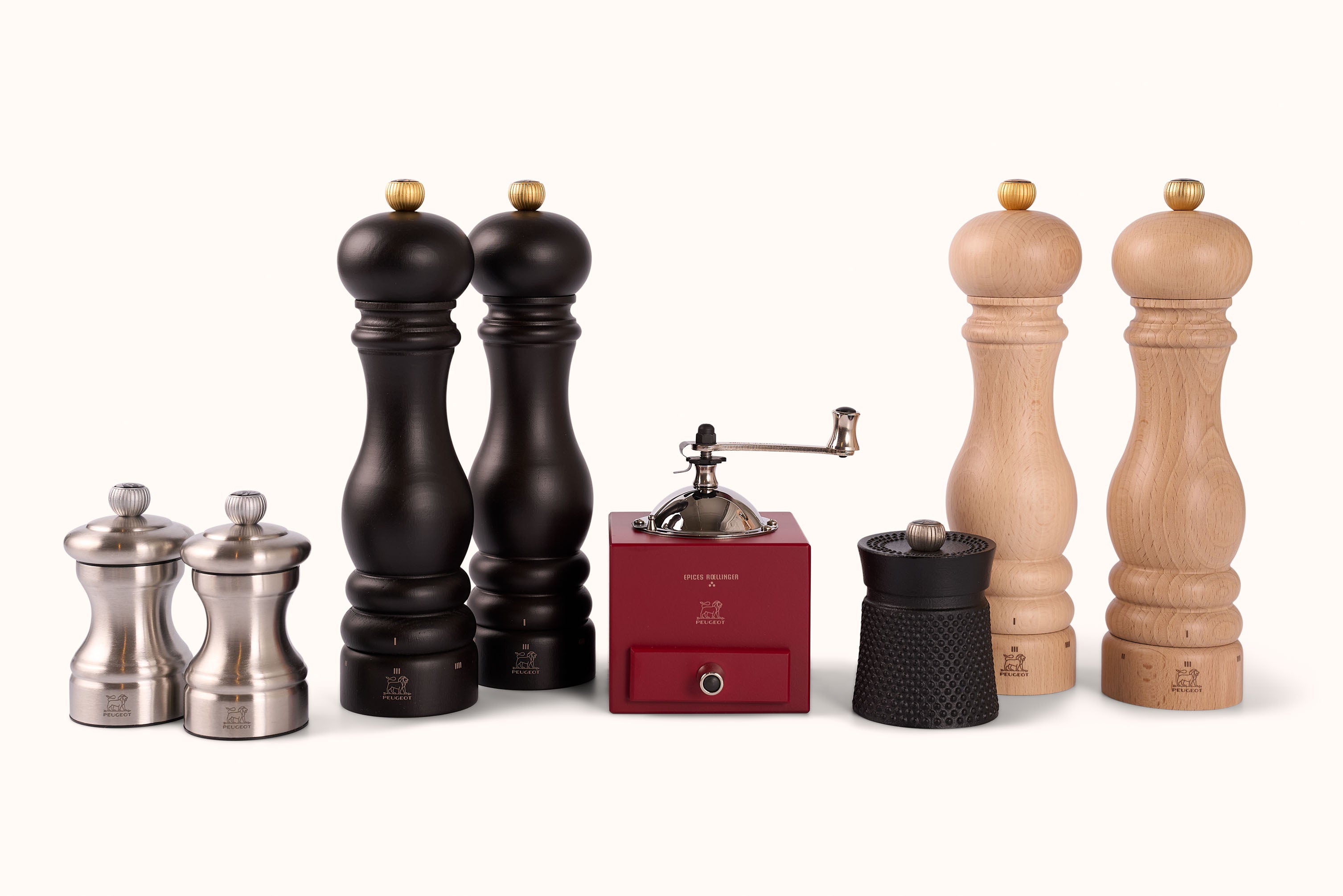 PEUGEOT NATURAL WOOD PARIS PEPPER MILL - 9"