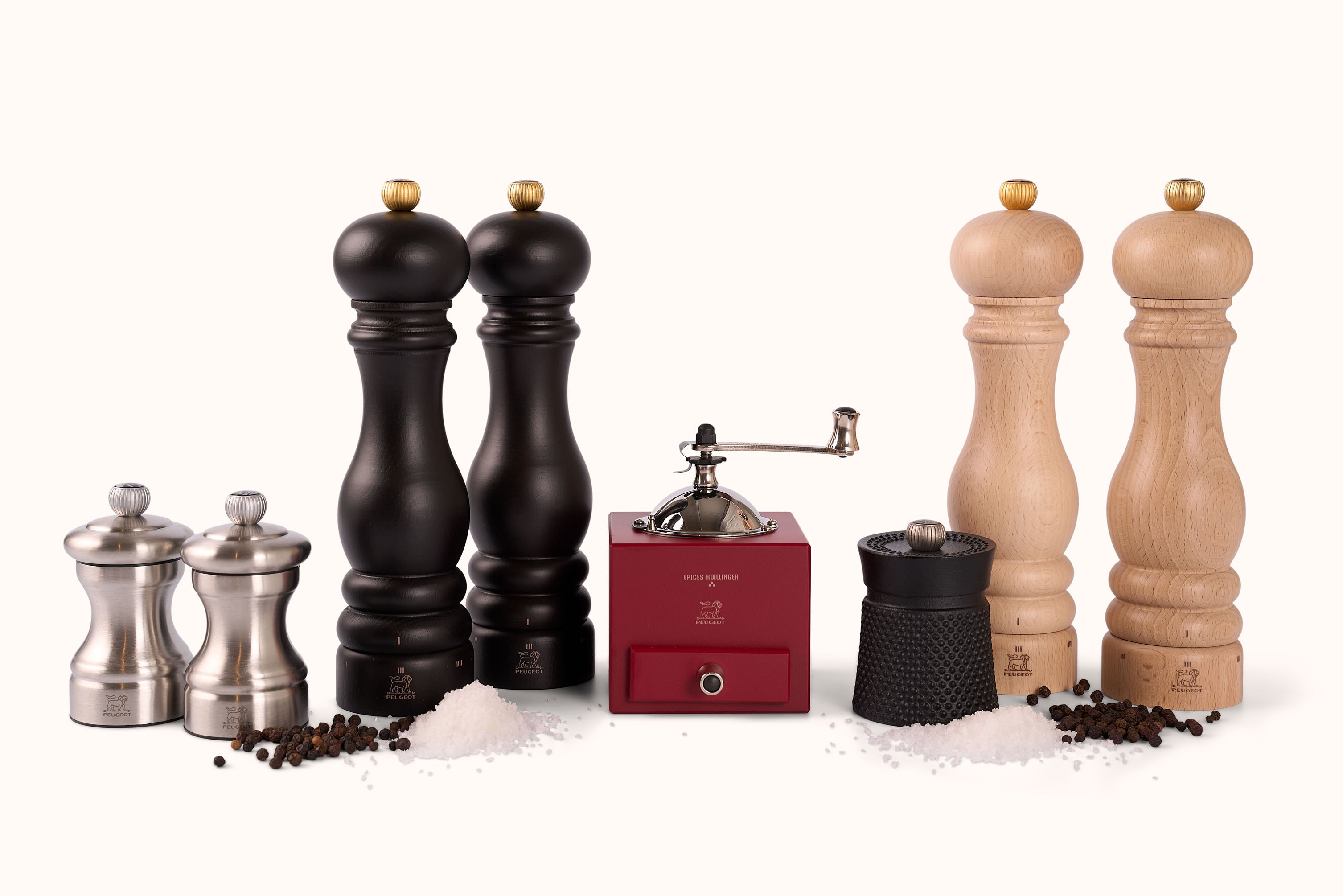 PEUGEOT NATURAL WOOD PARIS PEPPER MILL - 9"