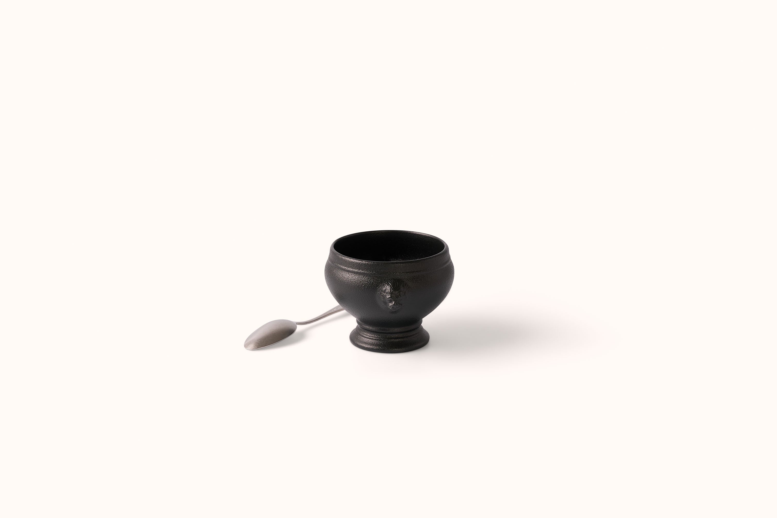 REVOL LION-HEADED SOUP BOWL BLACK