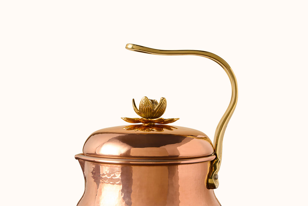 RUFFONI HAMMERED COPPER TEA KETTLE