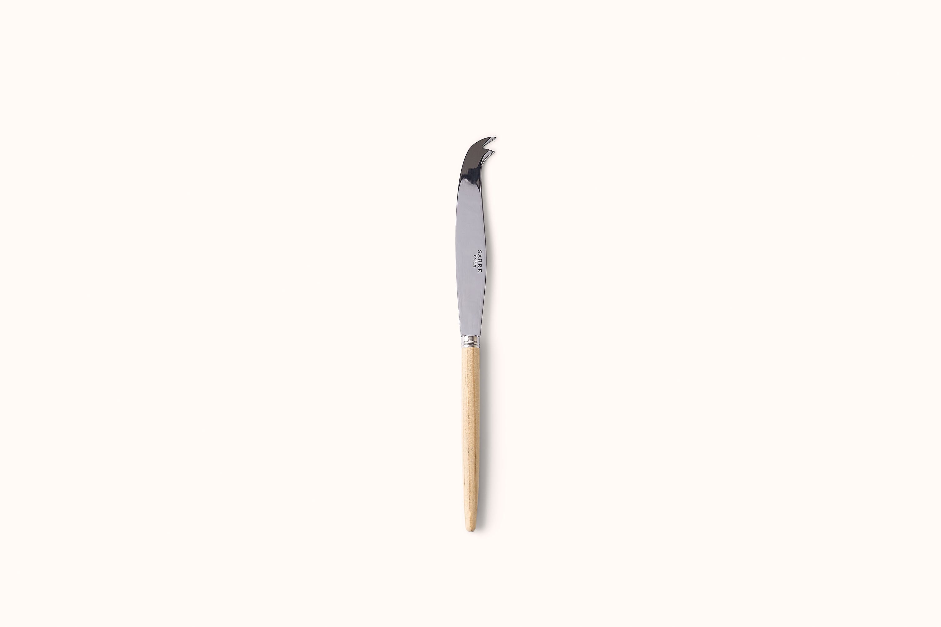 SABRE PARIS POLISHED STAINLESS STEEL JONC LARGE CHEESE KNIFE