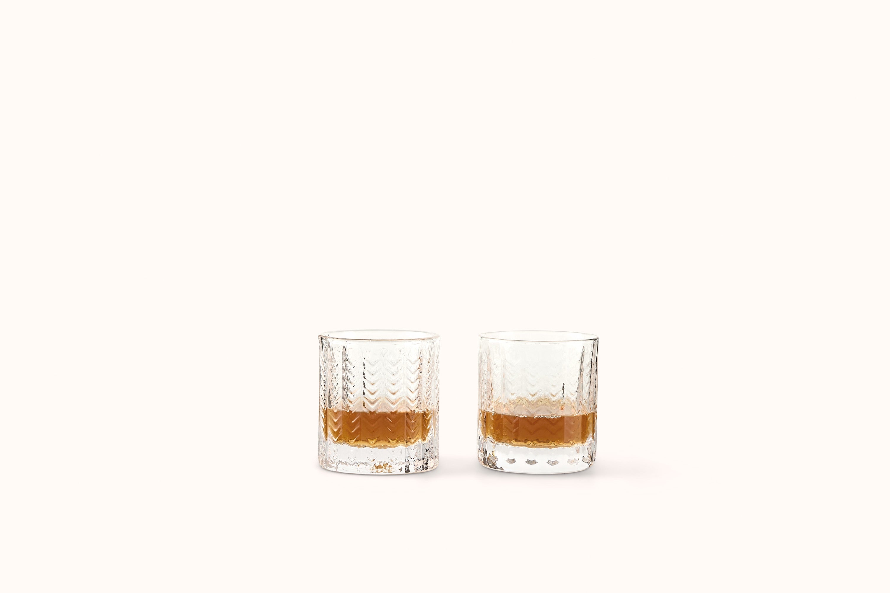 SIMON PEARCE GREENWICH LOWBALL GLASSES SET OF 2