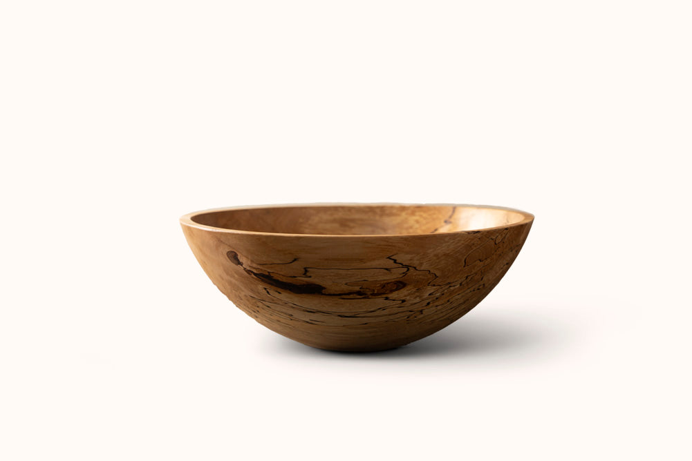 SPENCER PETERMAN 18" SPALTED MAPLE ROUND BOWL