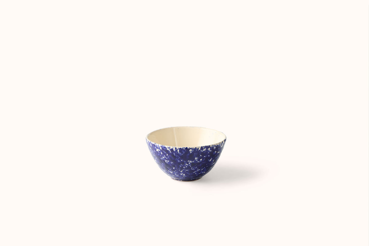 NAVY ON CREAM SPLATTERWARE DINNERWARE