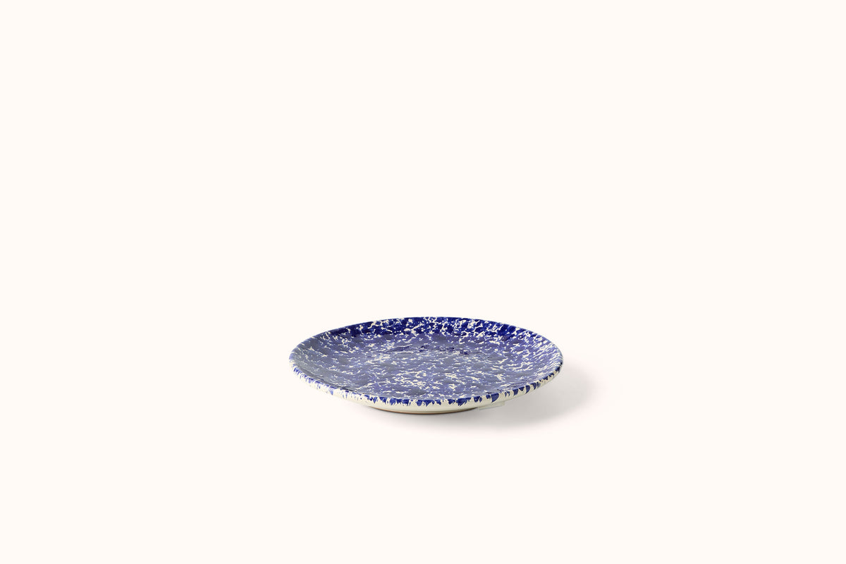 NAVY ON CREAM SPLATTERWARE DINNERWARE