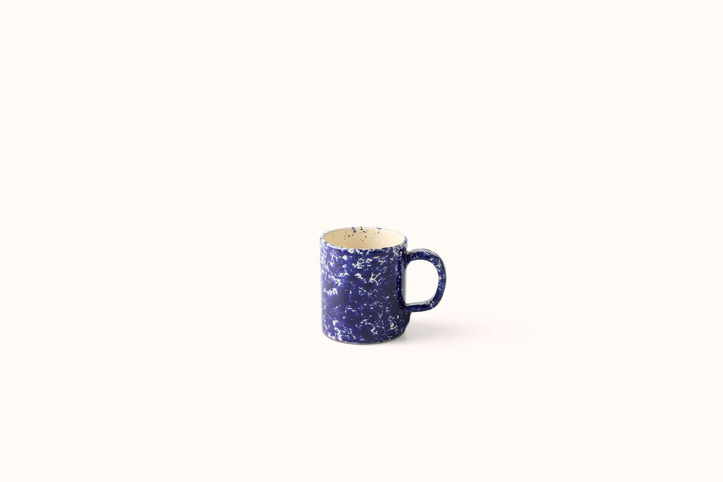 NAVY ON CREAM SPLATTERWARE DINNERWARE