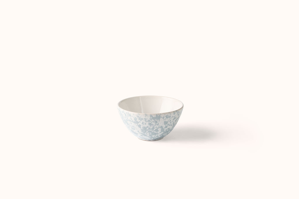 GREY ON WHITE SPLATTERWARE DINNERWARE