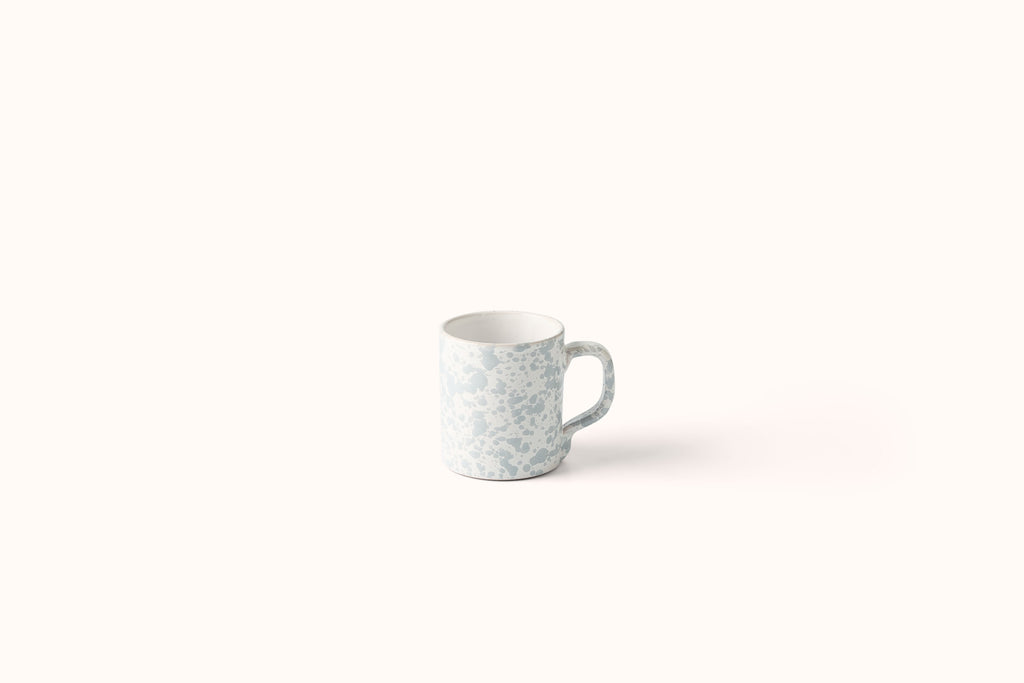 GREY ON WHITE SPLATTERWARE DINNERWARE