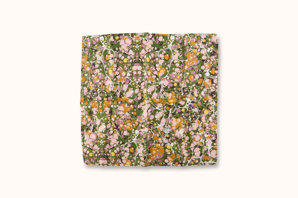 SUMMERILL & BISHOP MARBLE PRINT LINEN NAPKIN