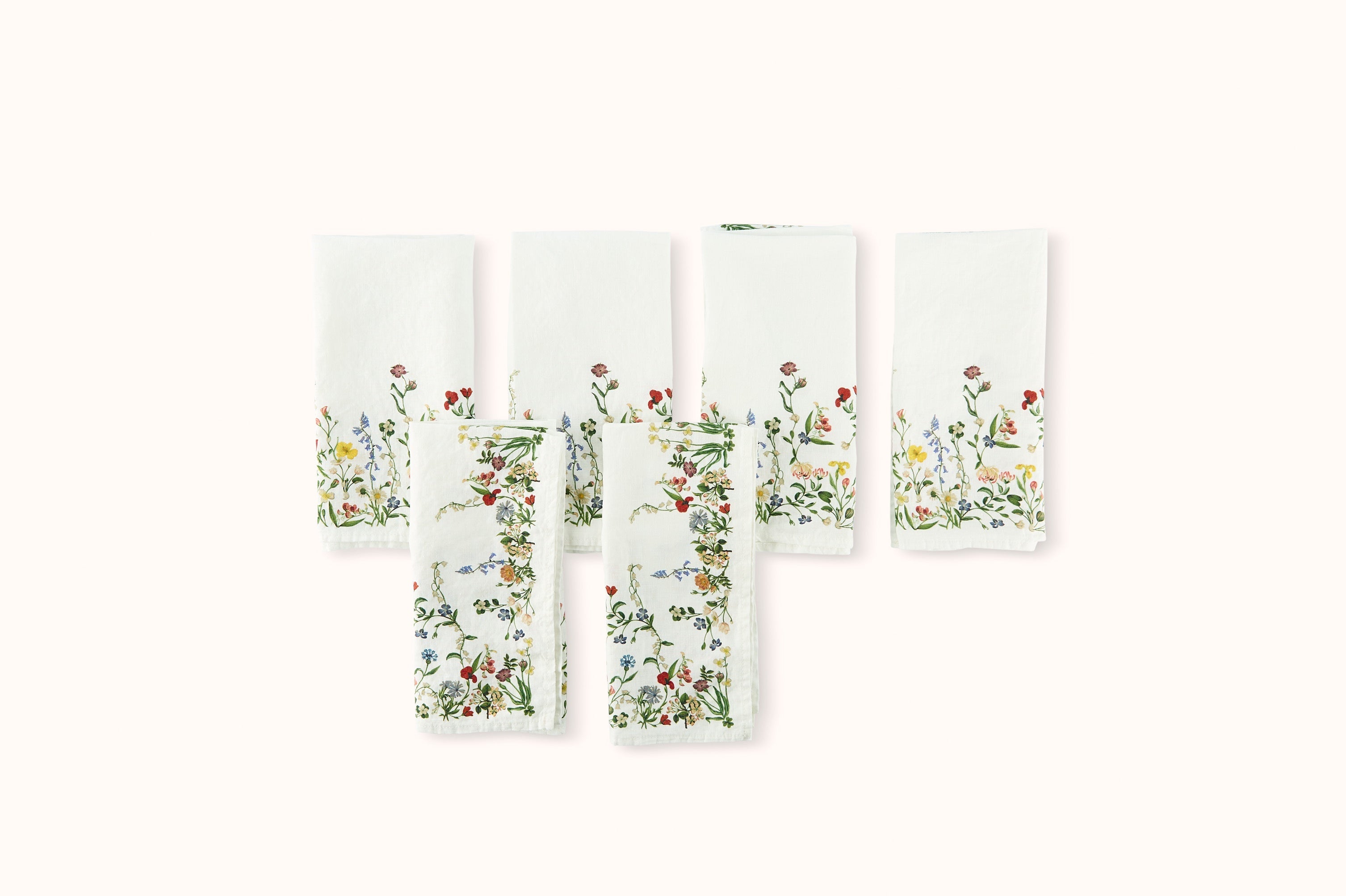SUMMERILL & BISHOP + JOHN DERIAN BOTANICAL WILDFLOWER LINEN NAPKIN