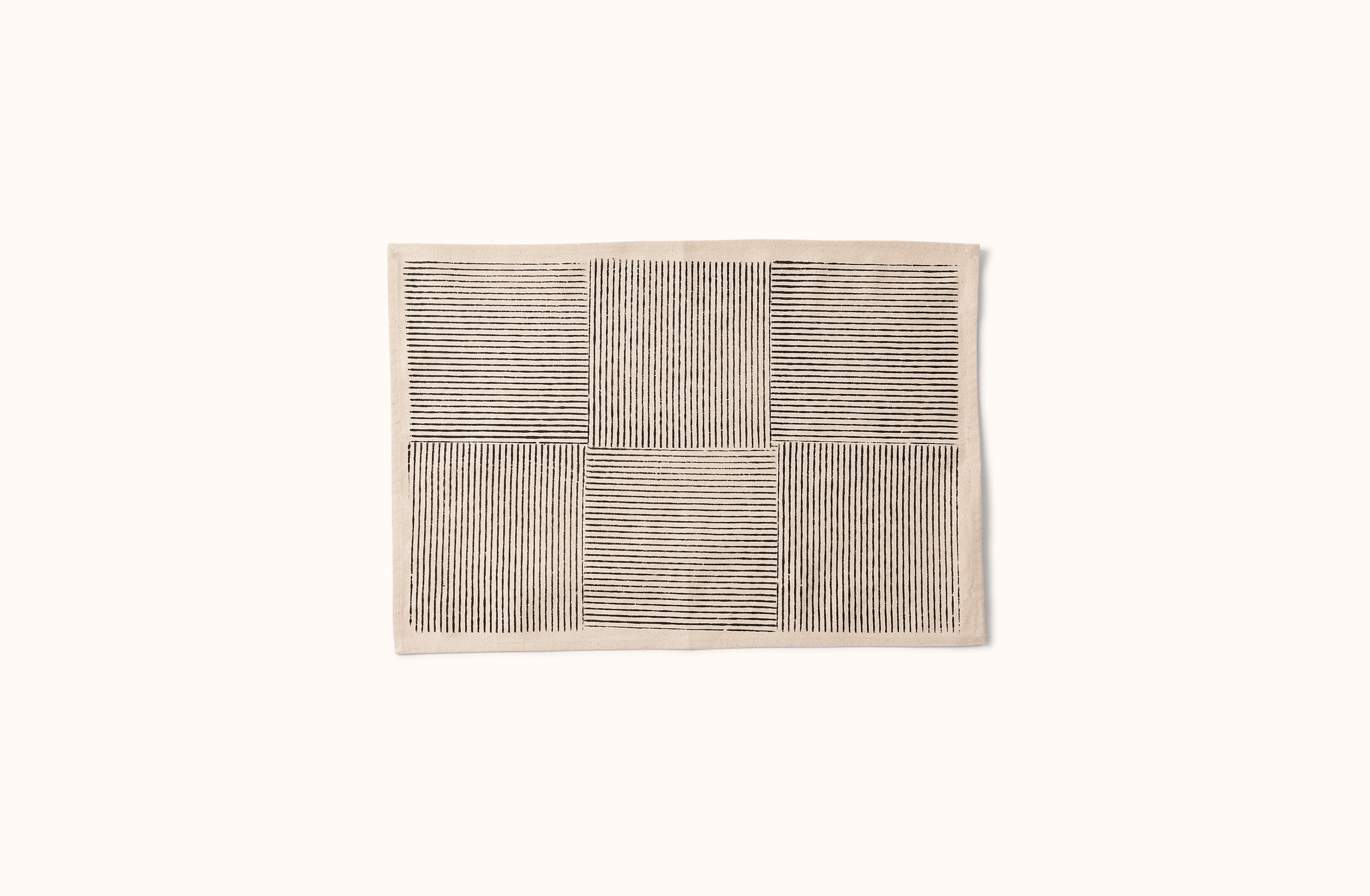 SUSTAINABLE THREADS NIGHT SKY BLOCK PRINTED PLACEMAT