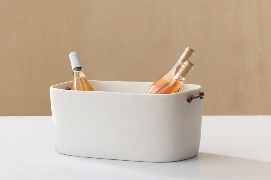 TF DESIGN CUADRADO LARGE CHAMPAGNE BUCKET - WHITE