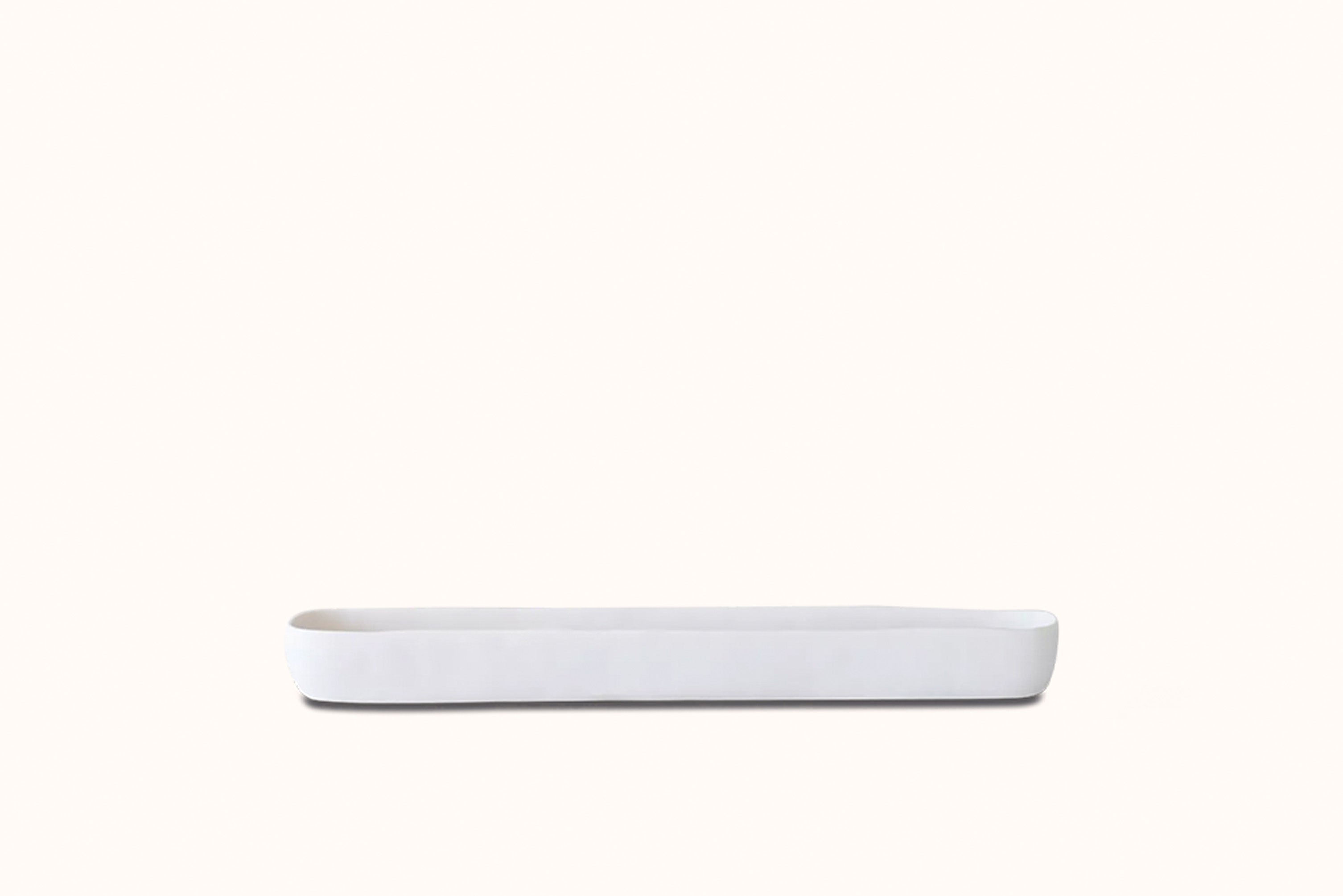 TF DESIGN CUADRADO LONG CENTERPIECE BOWL - WHITE