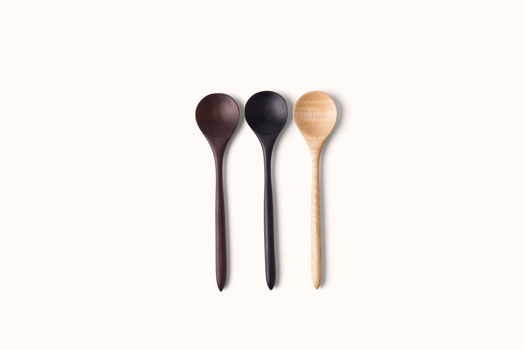 TROY BROOK STUDIOS WOOD ROUND SPOON UTENSIL